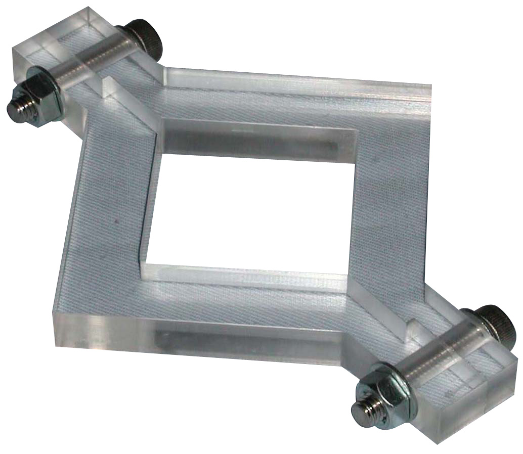 供試体成形用型枠　プラスチック製　内寸法40mmｘ40mmｘ10mm