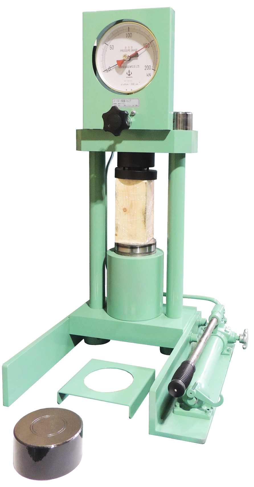 簡易圧縮試験機 200kN／荷重計200kN・最小目盛  2.5kN