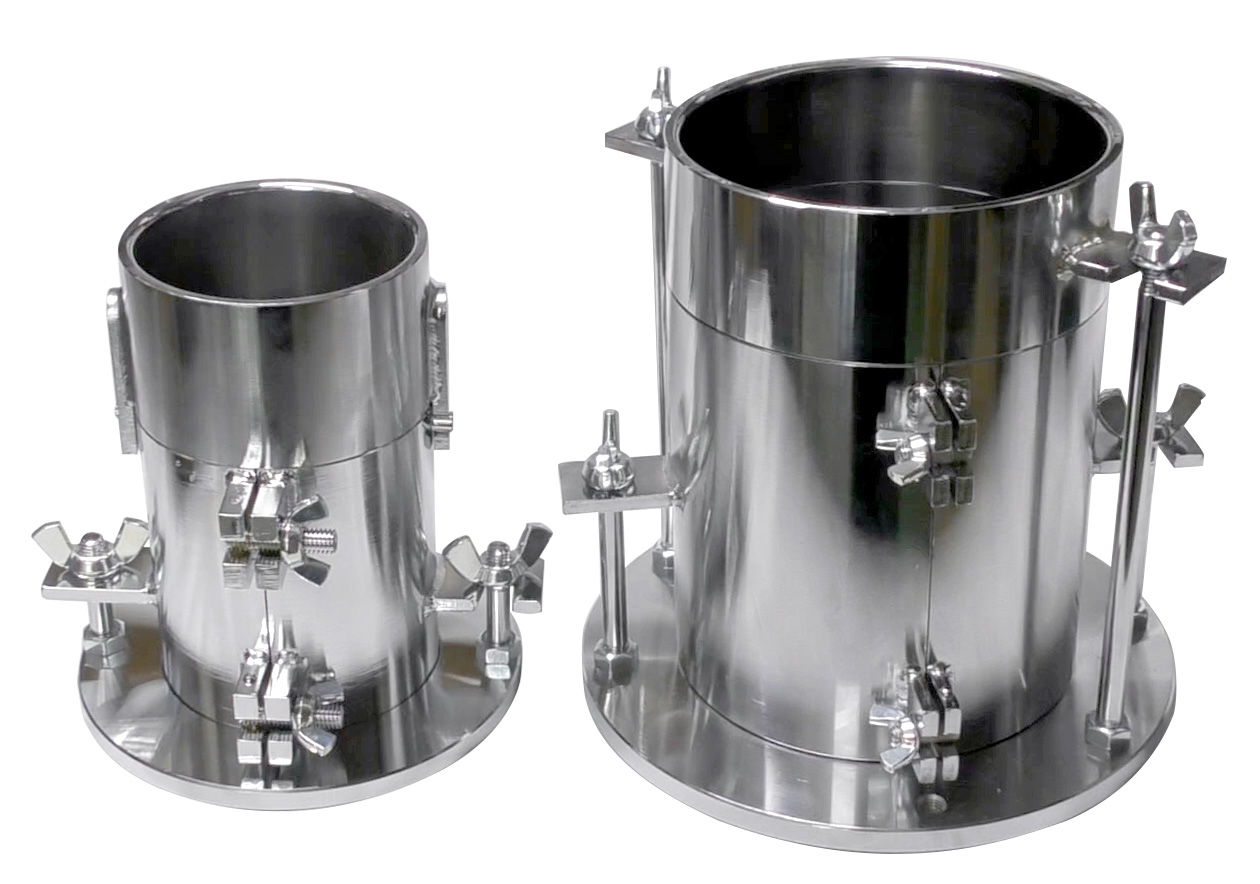 割り型モールド　　A:10ｃｍモールド　B:15ｃｍモールド