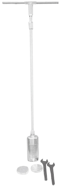 円筒打込式サンプラー　A:φ75ｘ127　B:φ100ｘ127mm