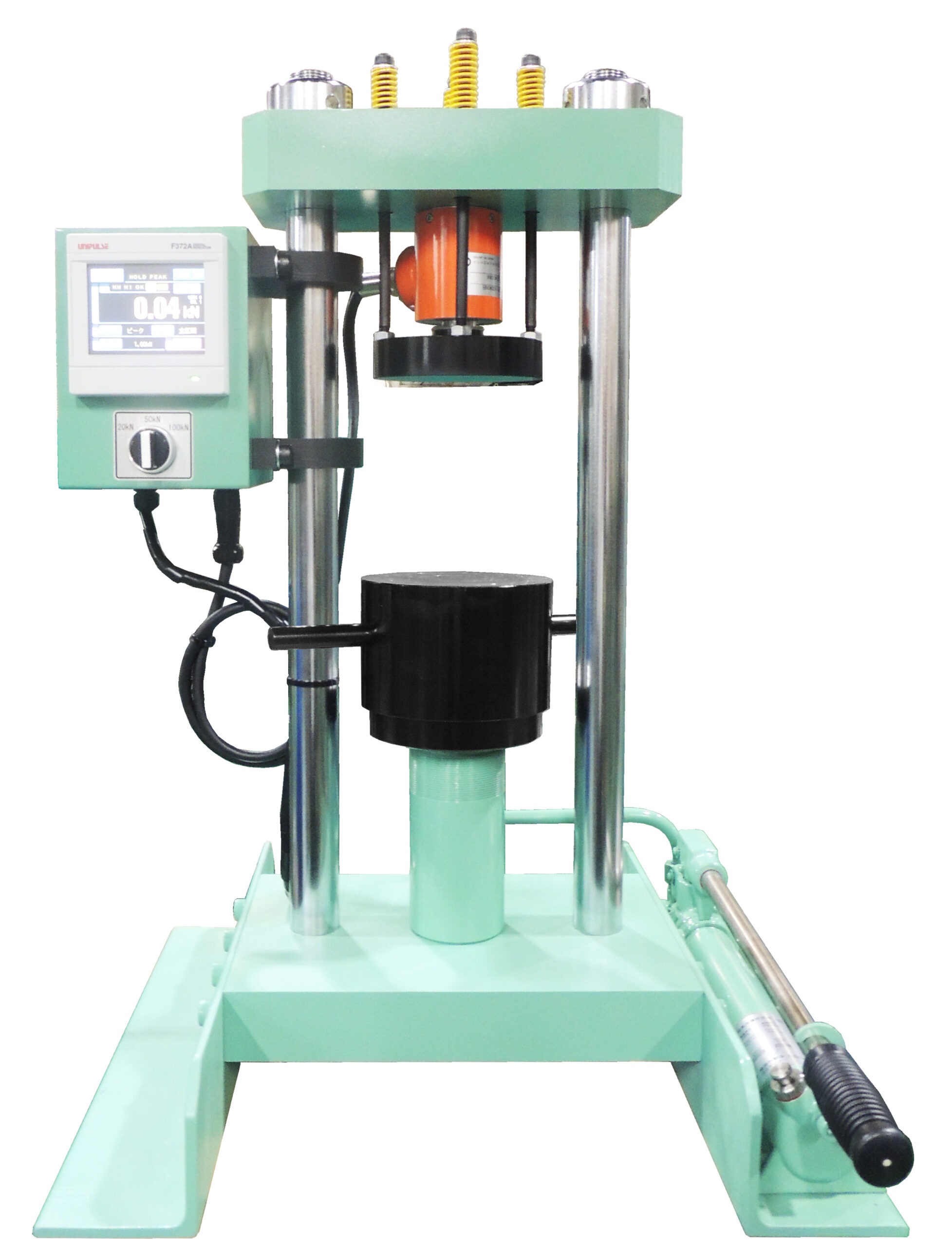 デジタル式能力100kN簡易圧縮試験機